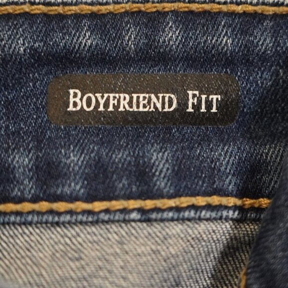 Judy Blue Brittany Boyfriend Fit Distressed Jeans 20W High Rise Frayed Hem - Picture 7 of 10